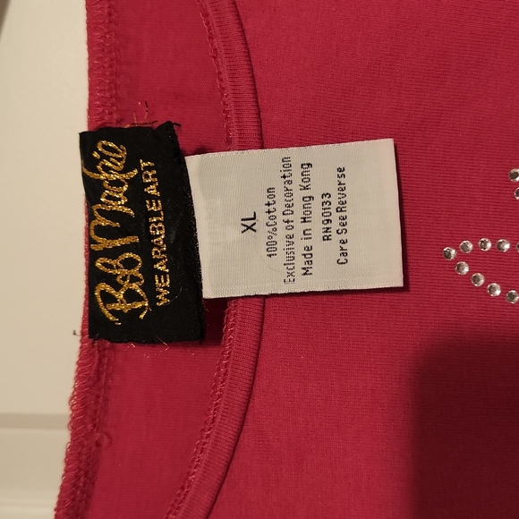 Bob Mackie XL Pink tshirt - Picture 3 of 4
